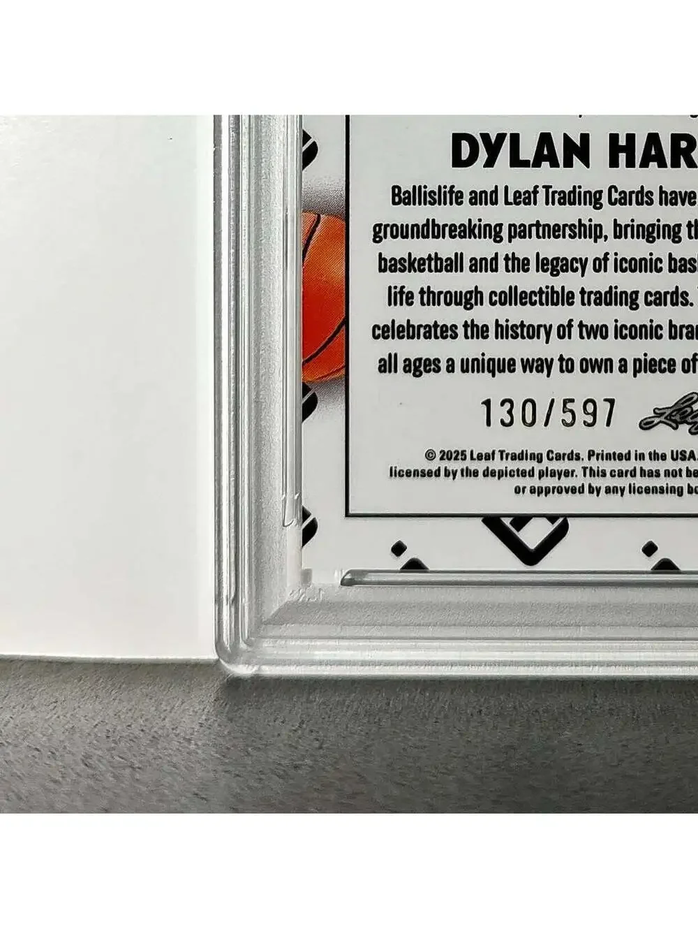 Dylan Harper 2025 Leaf Metal #BILA-DH1 Refractor PSA 8 Auto 10